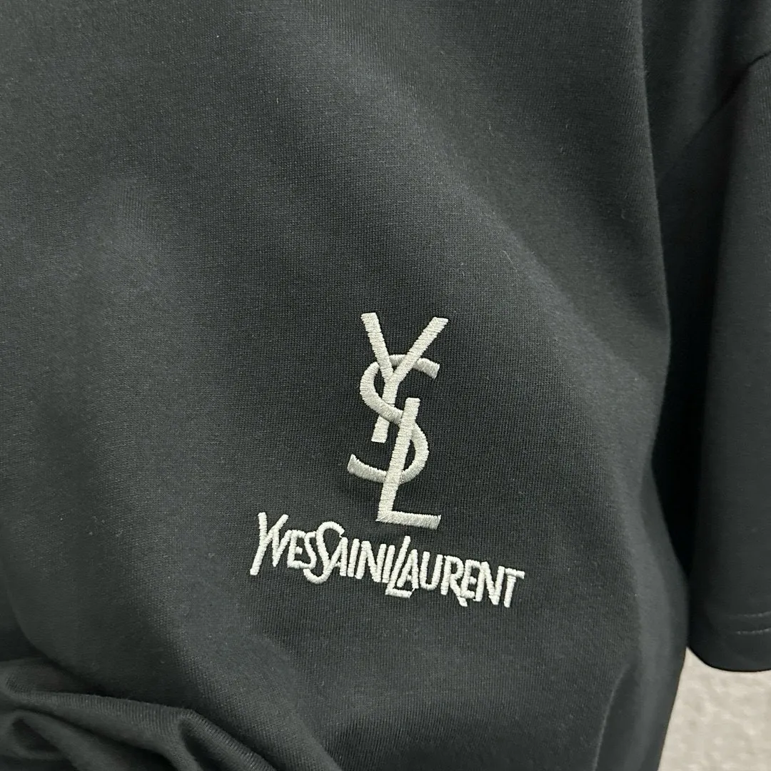 Ysl* * 2025 New Arrival Classic T Same Style Size： S （90-130 ） M （120-150 ） L （140-165 ） XL （160-180 ） XXL （180-210 ） ：Black White